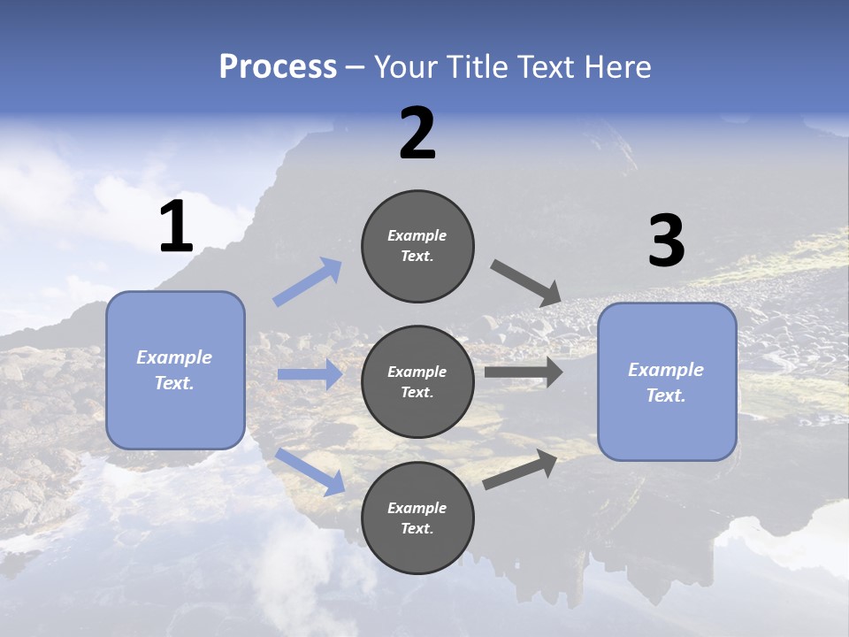 Seascape Blue Old PowerPoint Template