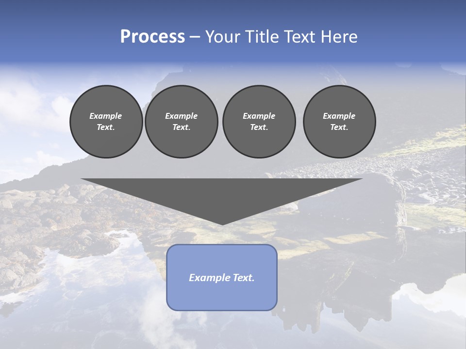 Seascape Blue Old PowerPoint Template