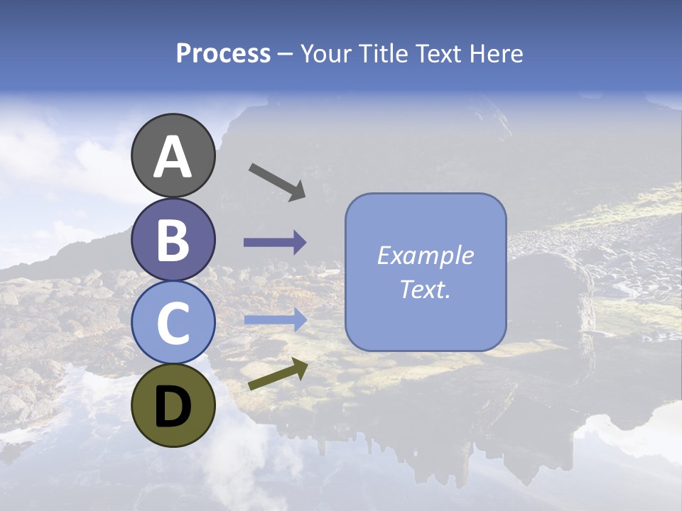 Seascape Blue Old PowerPoint Template