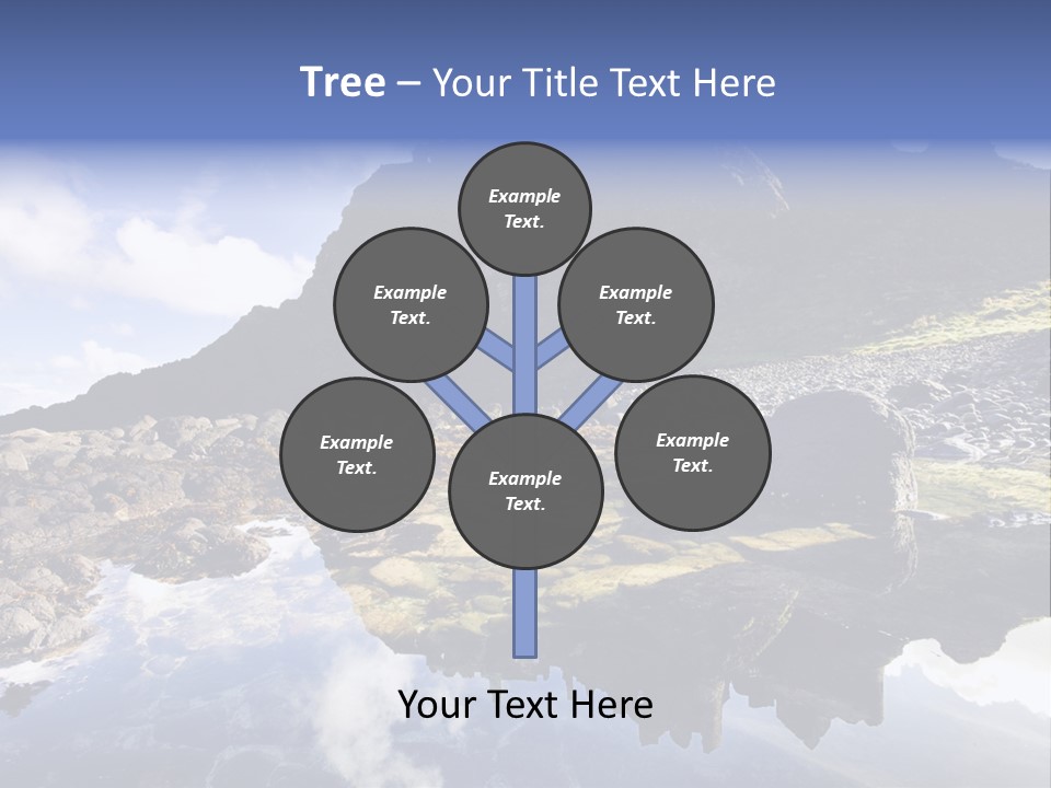 Seascape Blue Old PowerPoint Template