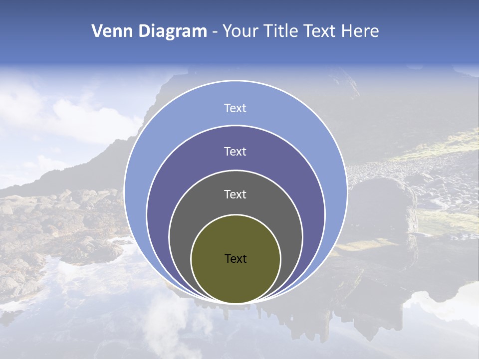 Seascape Blue Old PowerPoint Template