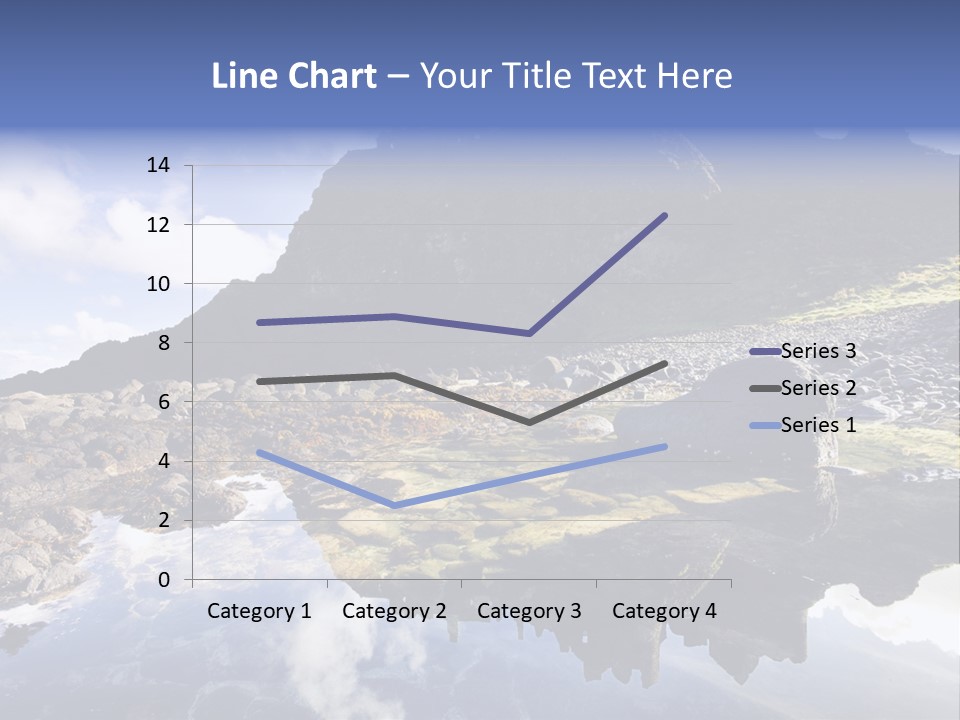 Seascape Blue Old PowerPoint Template