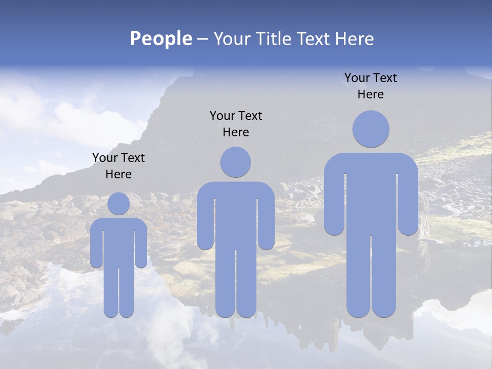 Seascape Blue Old PowerPoint Template