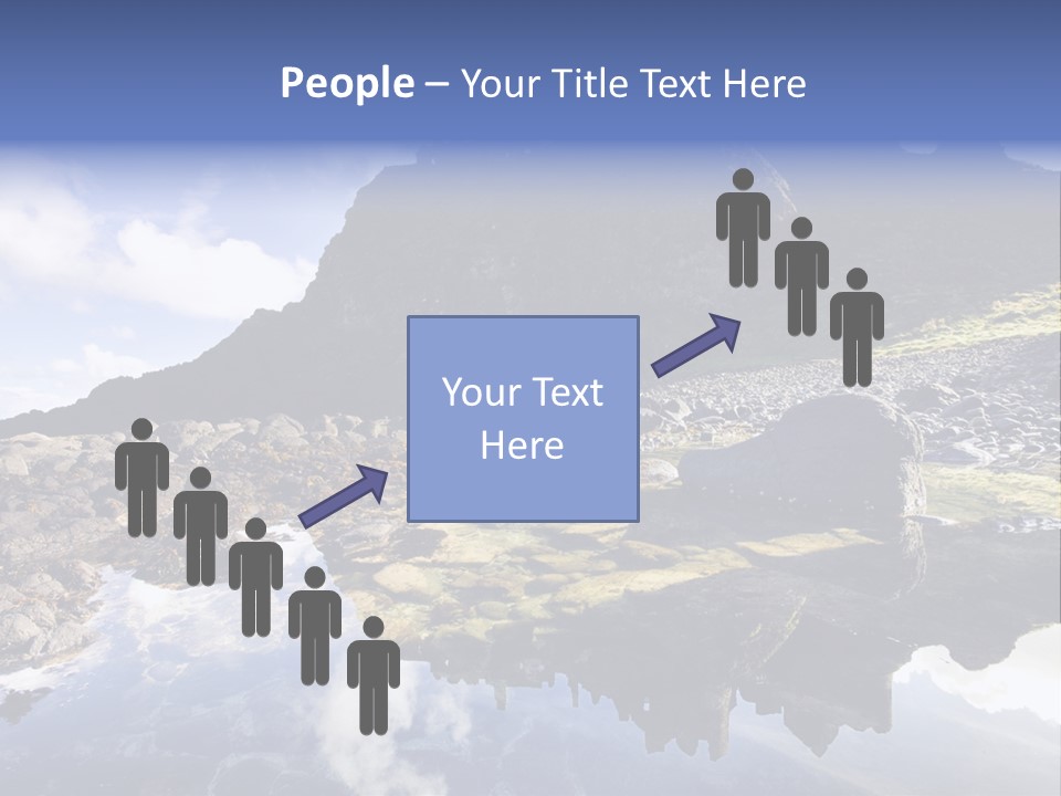 Seascape Blue Old PowerPoint Template