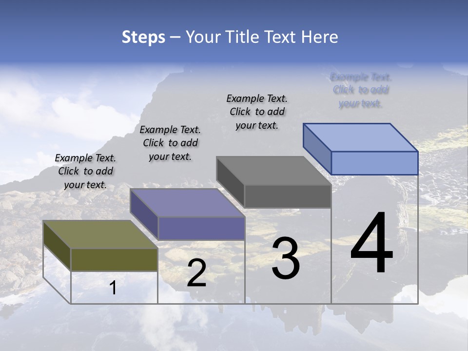 Seascape Blue Old PowerPoint Template