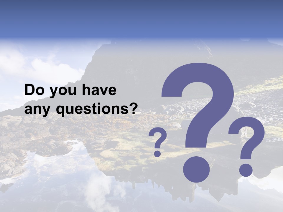 Seascape Blue Old PowerPoint Template