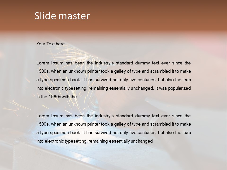 Technology Worker Fabricator PowerPoint Template