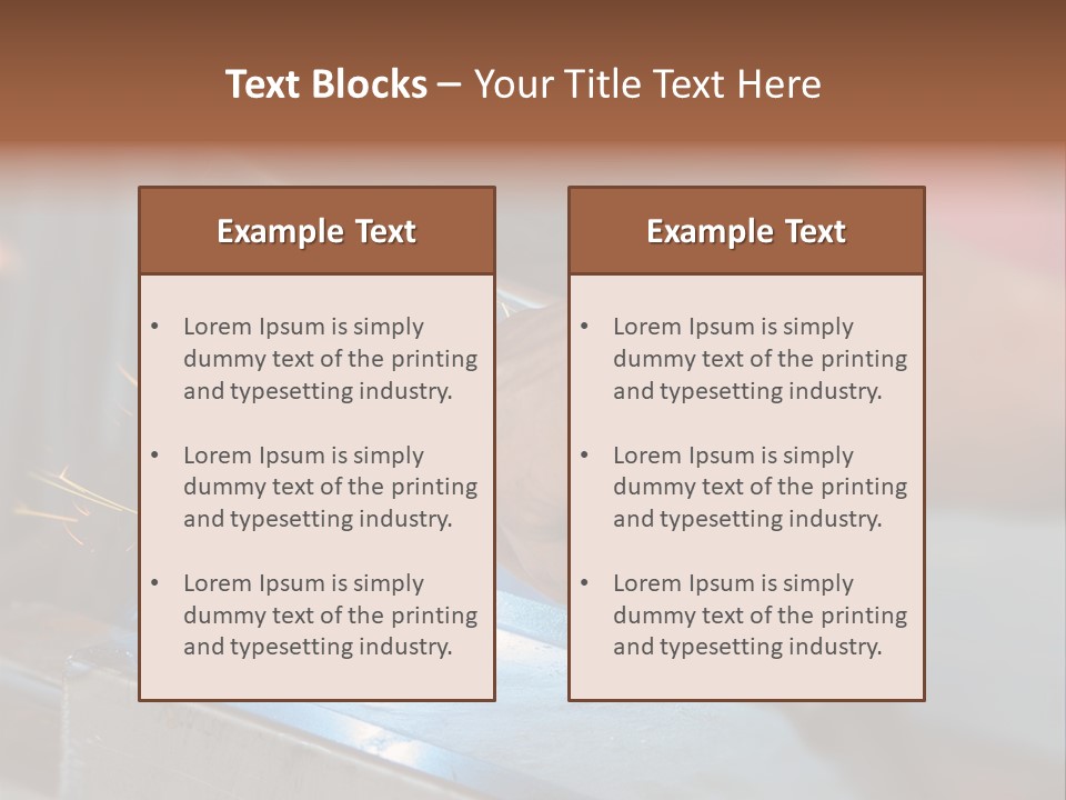 Technology Worker Fabricator PowerPoint Template