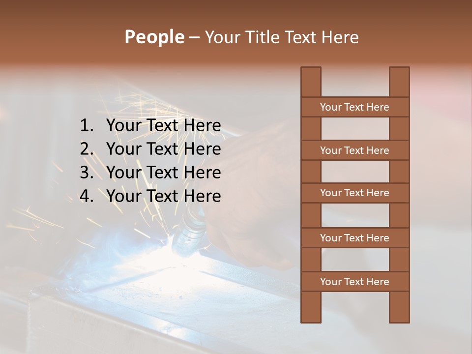 Technology Worker Fabricator PowerPoint Template