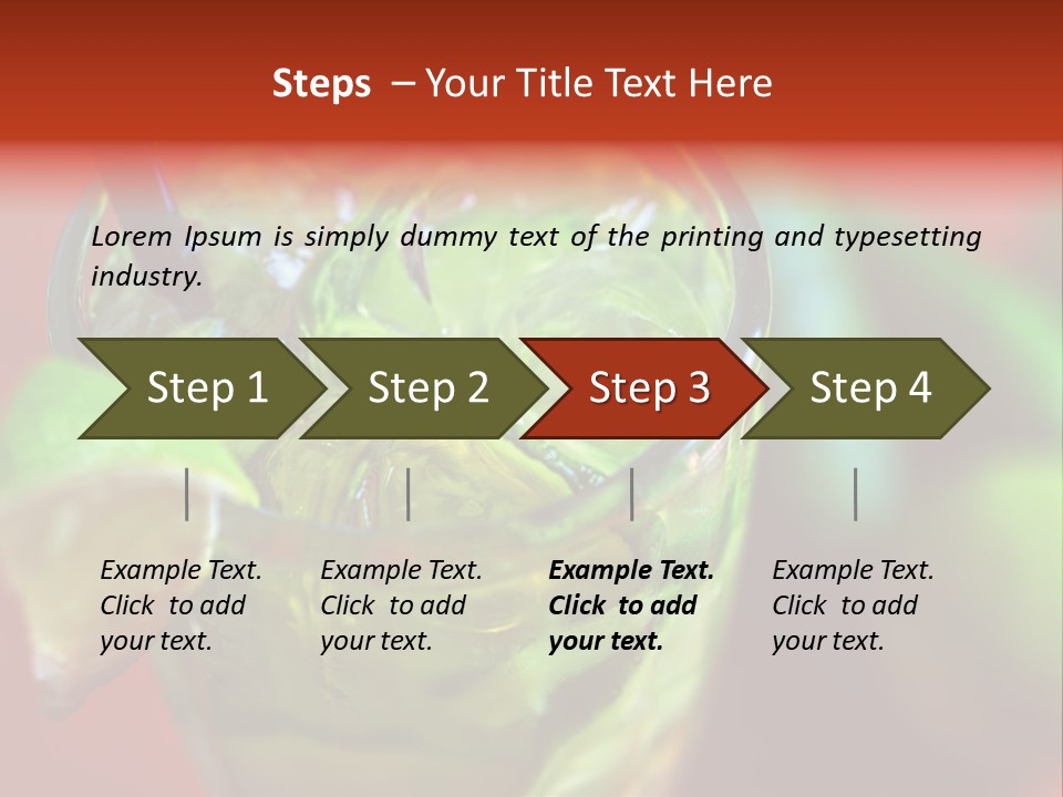 Natural Summer Meal PowerPoint Template