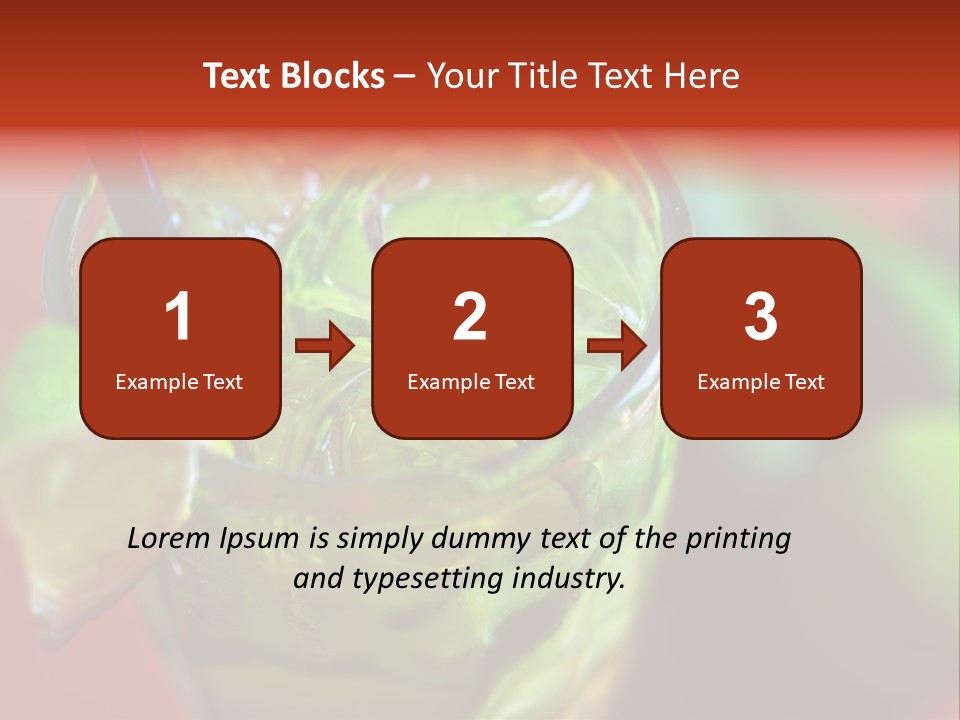 Natural Summer Meal PowerPoint Template