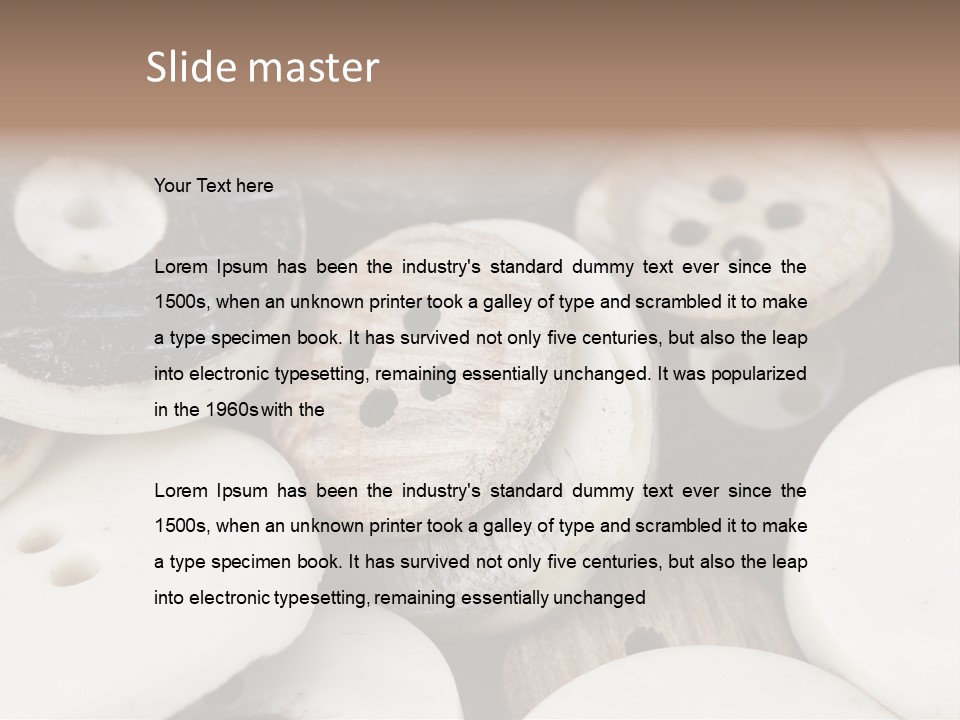 Nacre Attracted Pattern PowerPoint Template