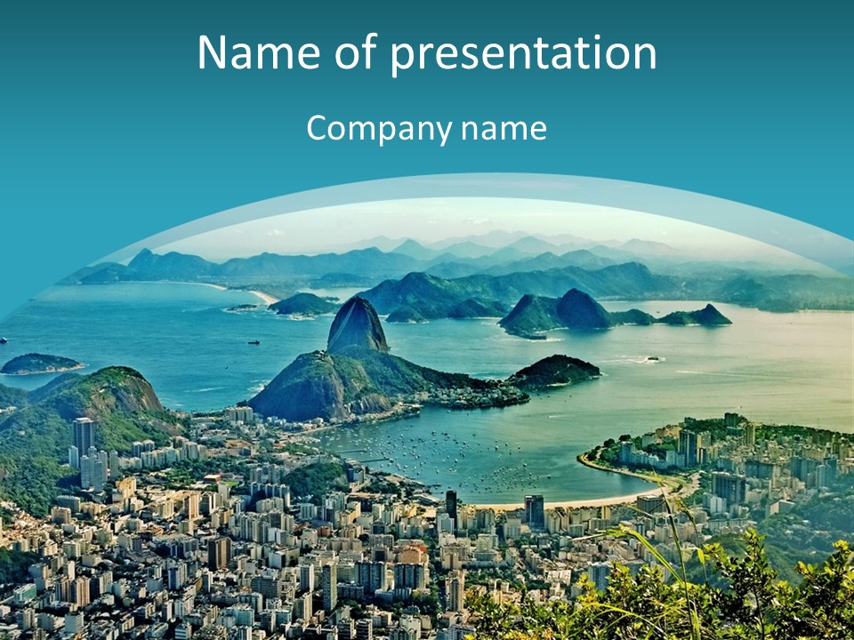 Destination Janeiro Copacabana PowerPoint Template