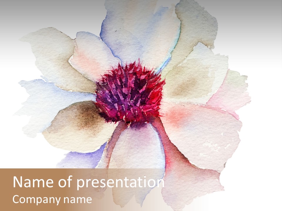 Decoration Flower Abstract PowerPoint Template