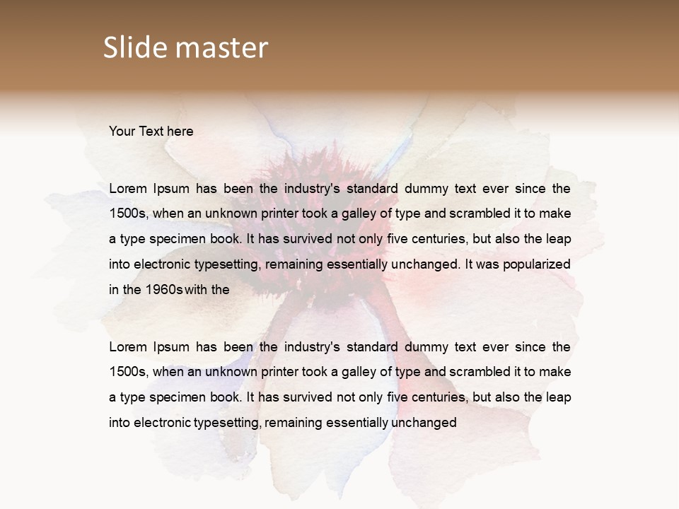 Decoration Flower Abstract PowerPoint Template