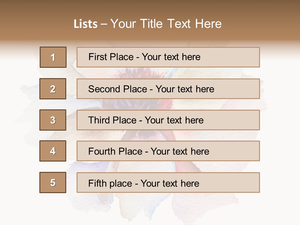 Decoration Flower Abstract PowerPoint Template