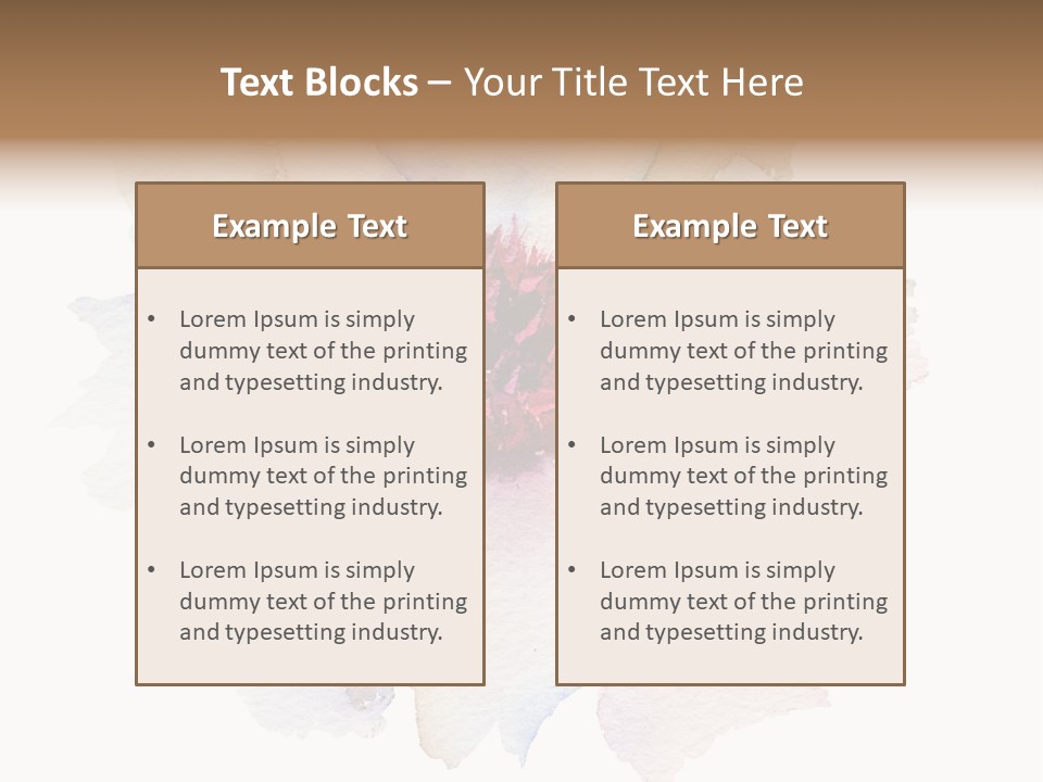 Decoration Flower Abstract PowerPoint Template