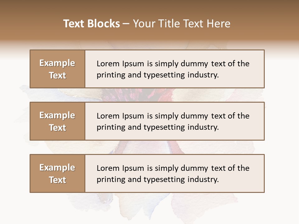 Decoration Flower Abstract PowerPoint Template