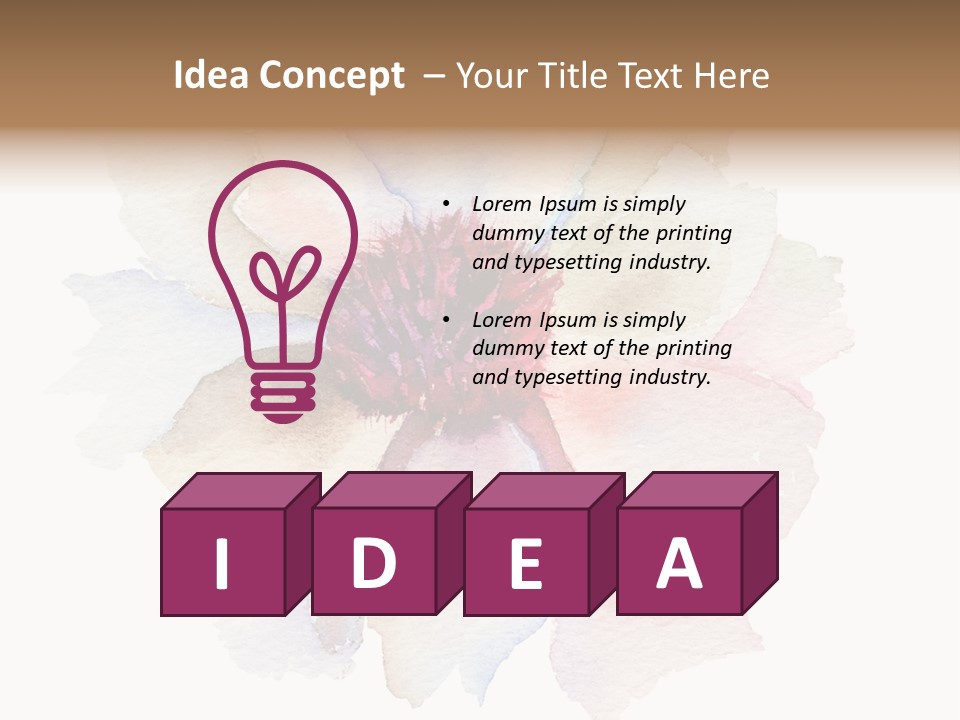 Decoration Flower Abstract PowerPoint Template