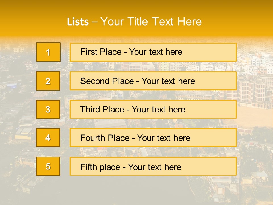 Outdoor Day Town PowerPoint Template