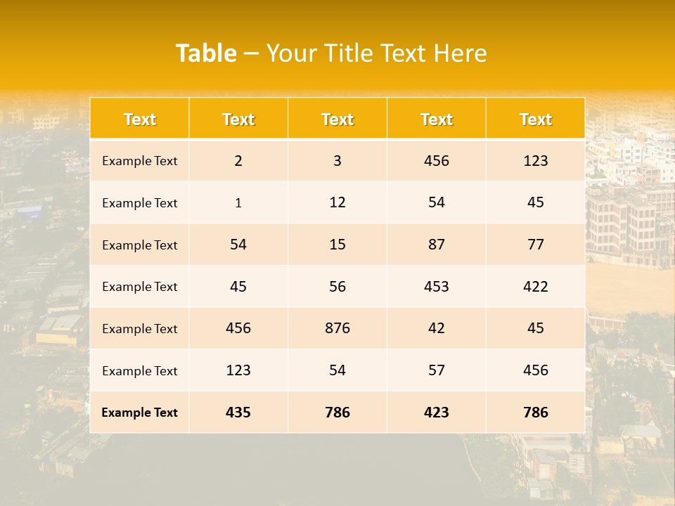 Outdoor Day Town PowerPoint Template