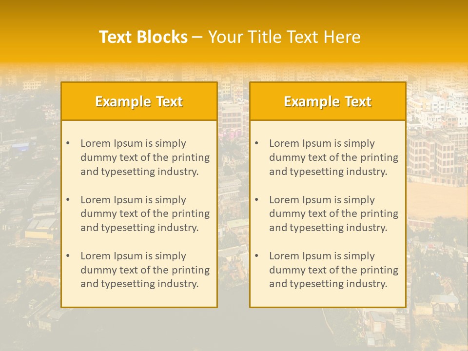 Outdoor Day Town PowerPoint Template