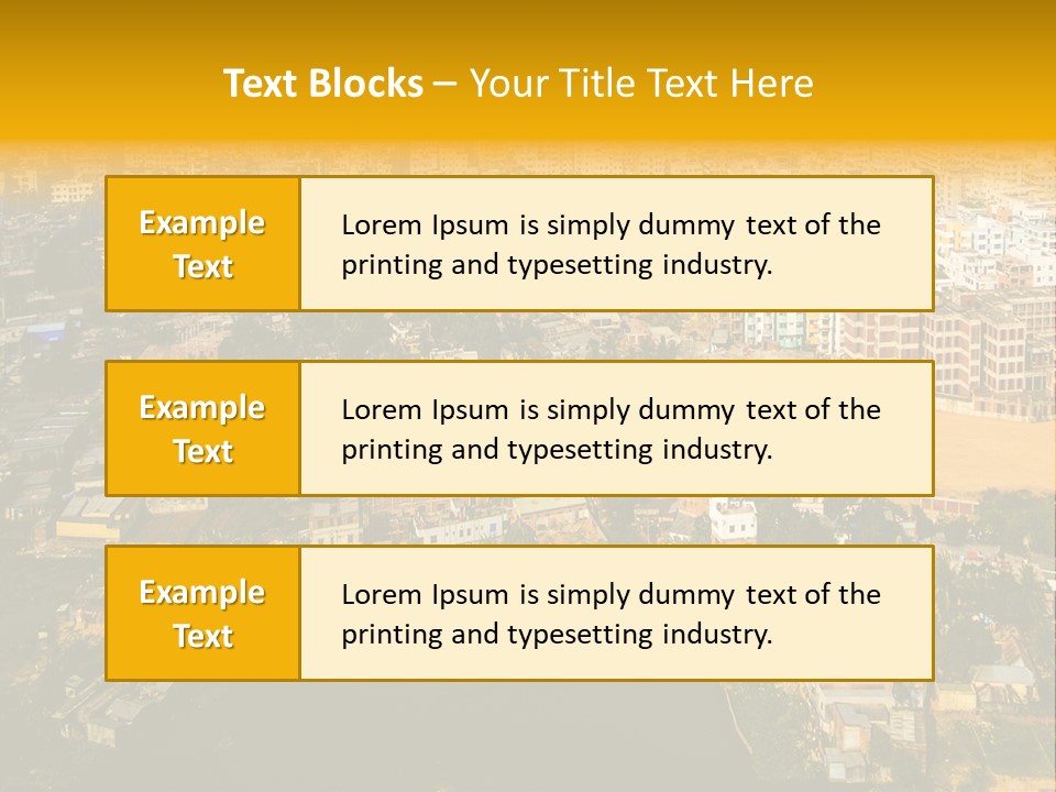 Outdoor Day Town PowerPoint Template