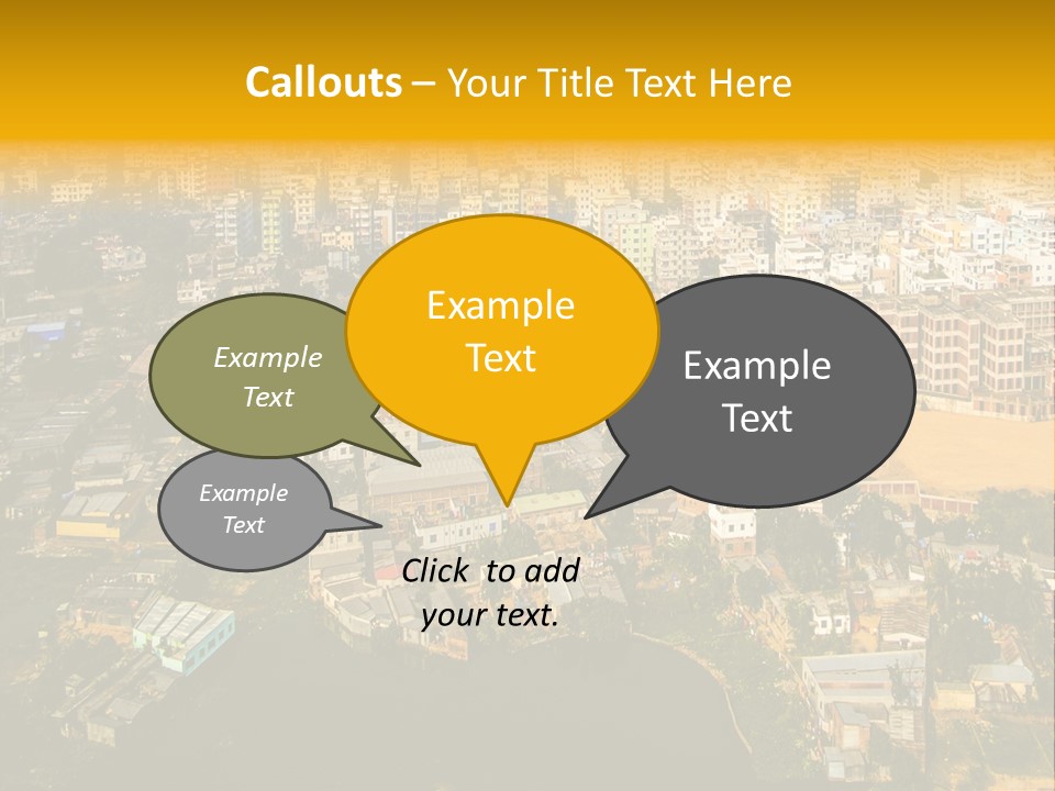 Outdoor Day Town PowerPoint Template