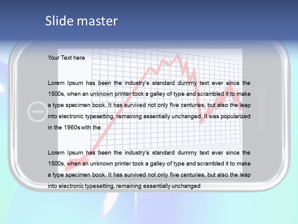 Decay Arrow Falling PowerPoint Template
