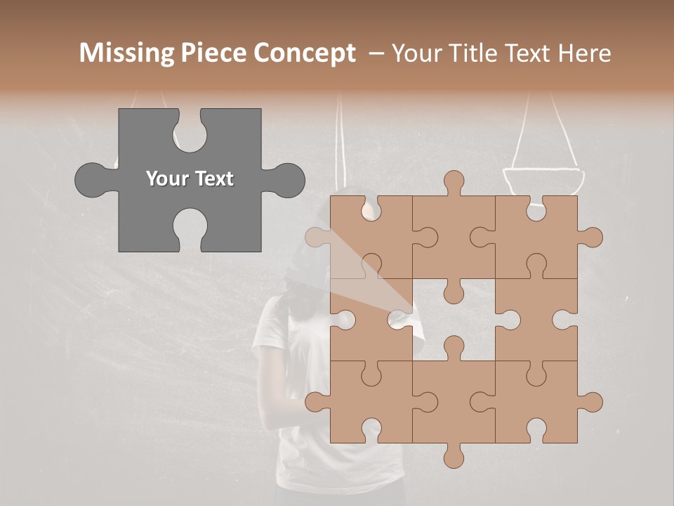 Draw Teen Girl PowerPoint Template