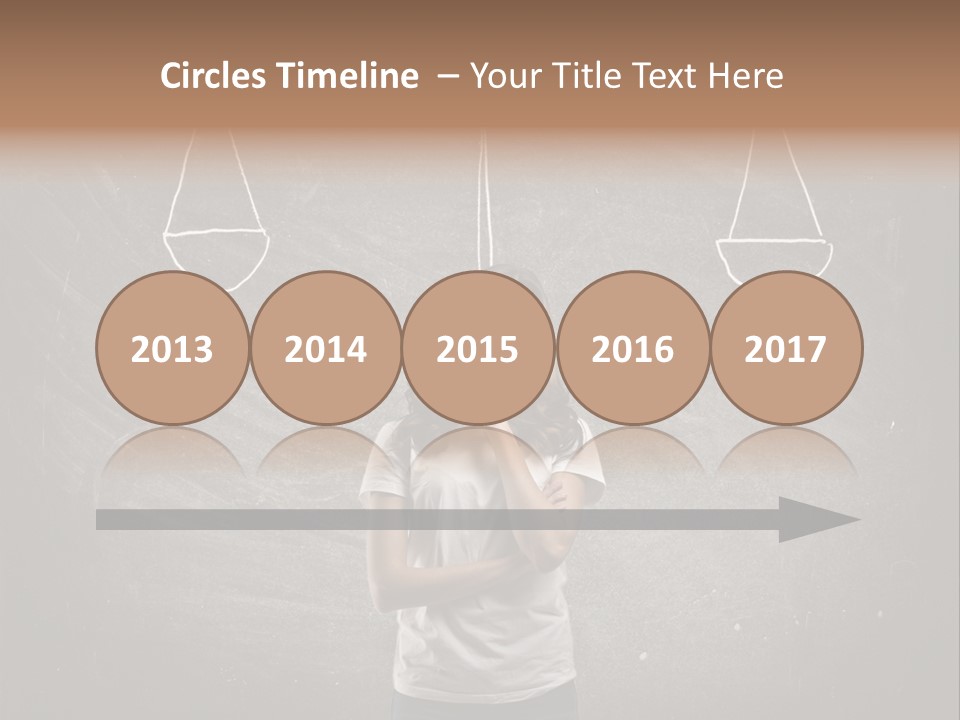 Draw Teen Girl PowerPoint Template