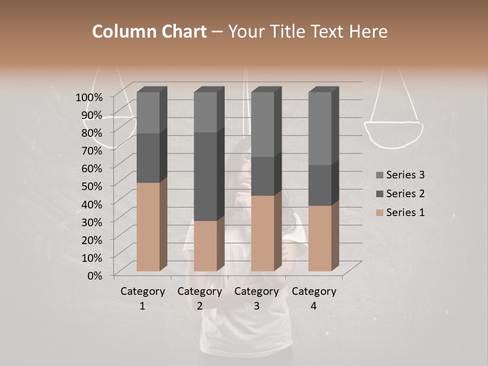Draw Teen Girl PowerPoint Template