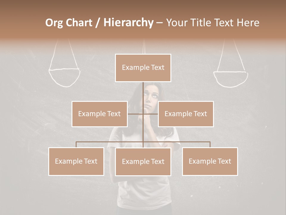 Draw Teen Girl PowerPoint Template