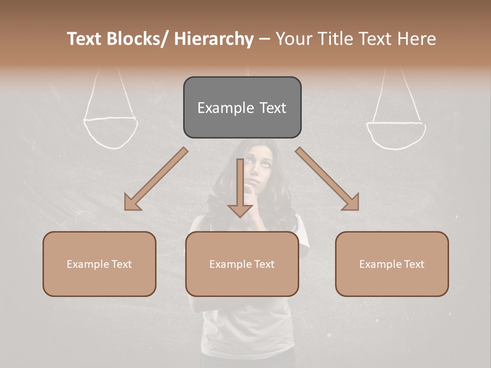 Draw Teen Girl PowerPoint Template