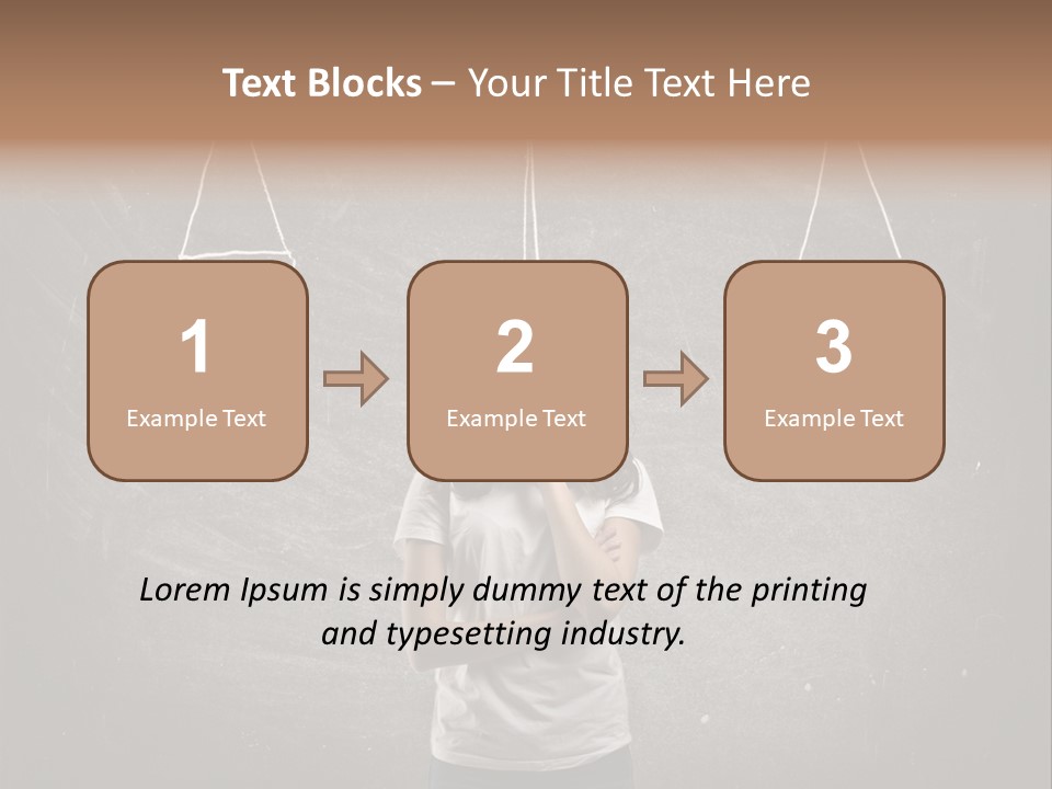 Draw Teen Girl PowerPoint Template