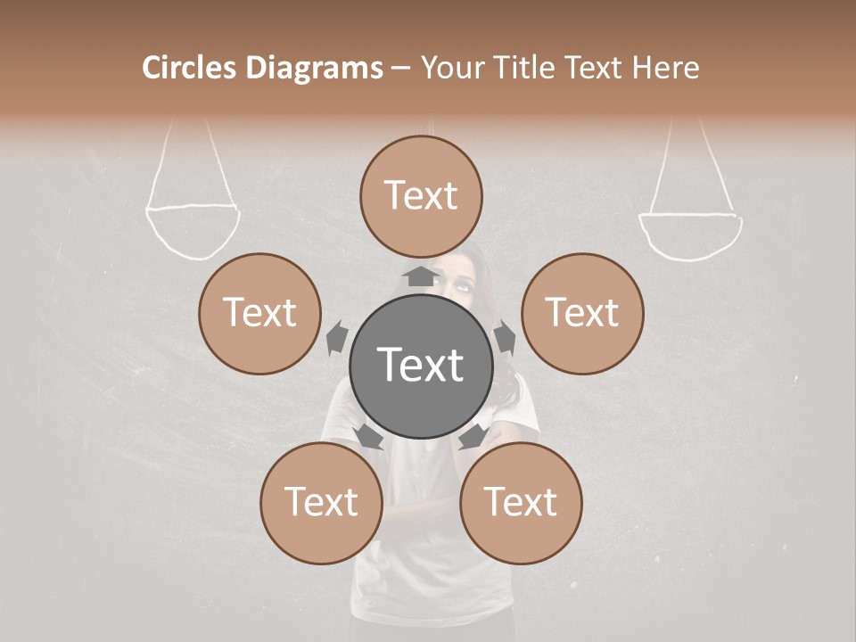 Draw Teen Girl PowerPoint Template