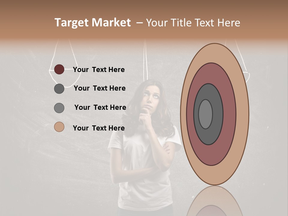 Draw Teen Girl PowerPoint Template