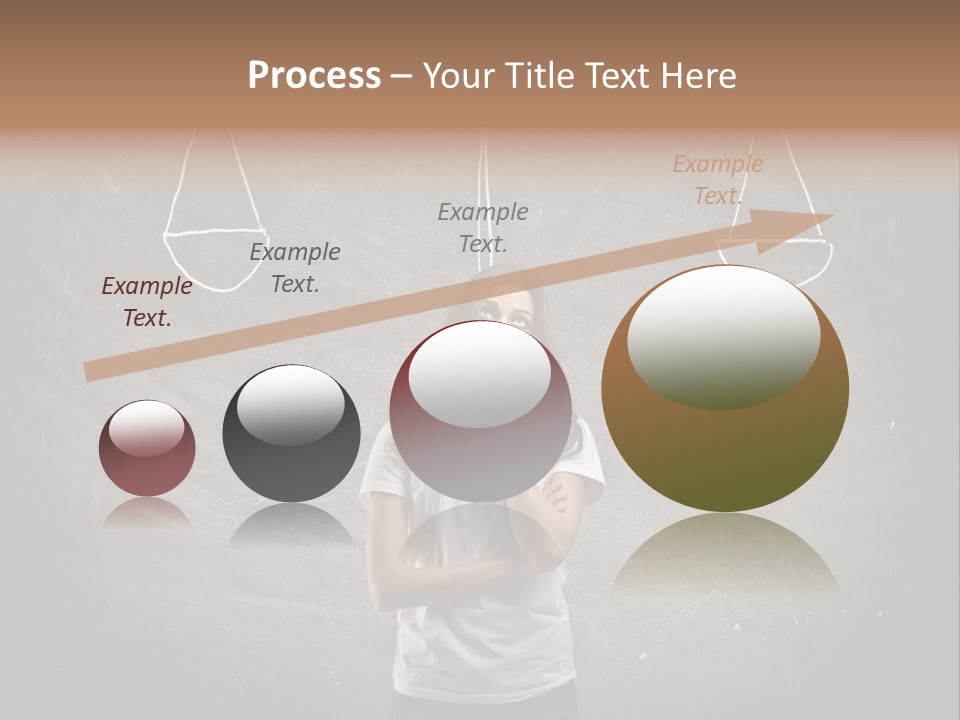 Draw Teen Girl PowerPoint Template