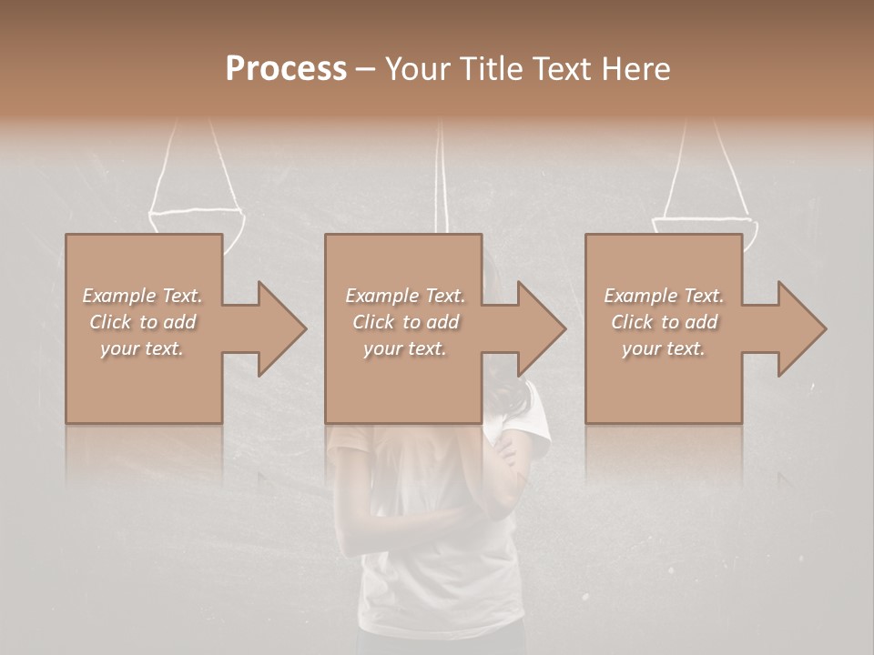 Draw Teen Girl PowerPoint Template