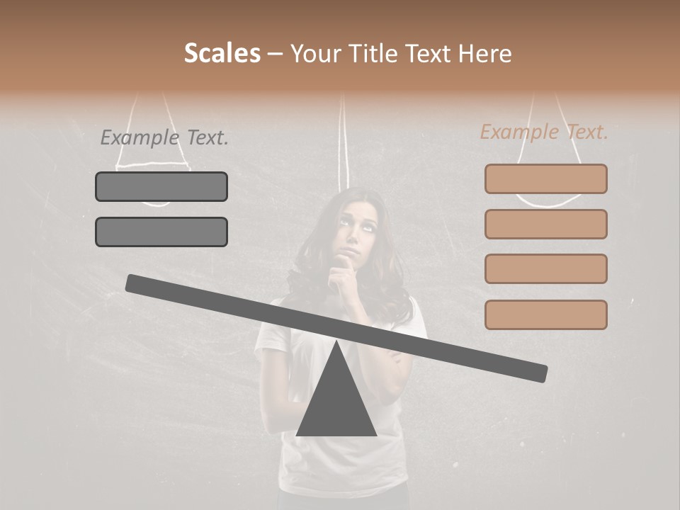 Draw Teen Girl PowerPoint Template