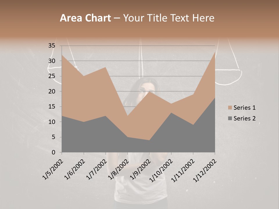 Draw Teen Girl PowerPoint Template