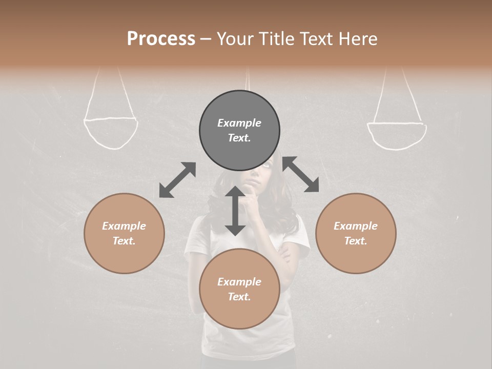 Draw Teen Girl PowerPoint Template