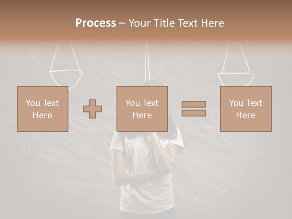 Draw Teen Girl PowerPoint Template