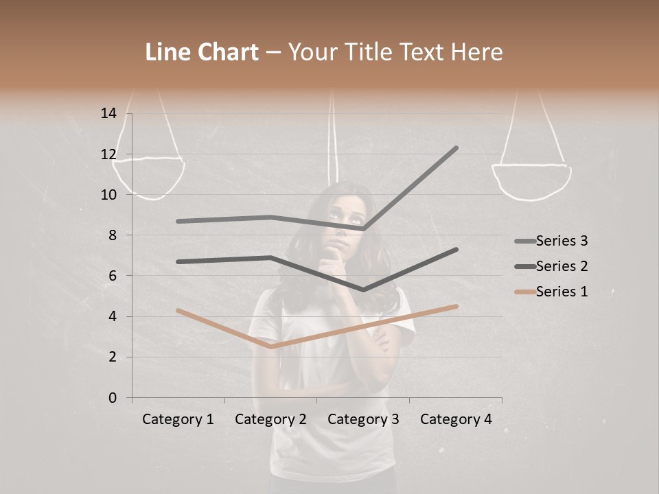 Draw Teen Girl PowerPoint Template