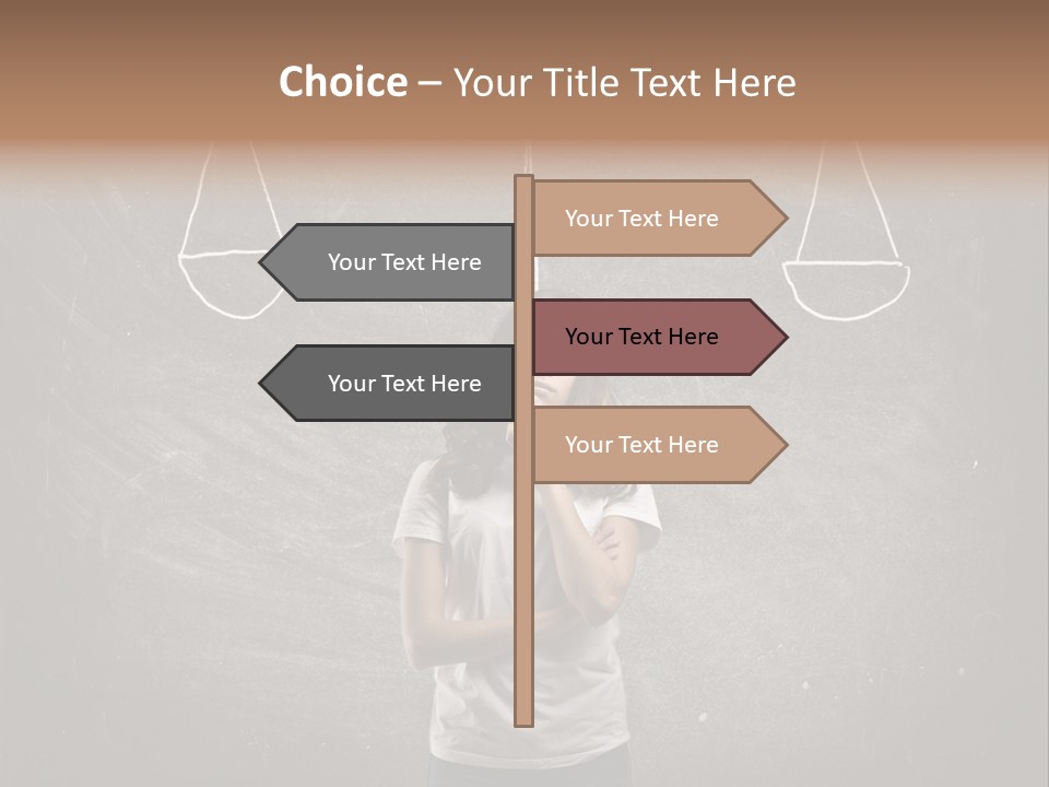 Draw Teen Girl PowerPoint Template