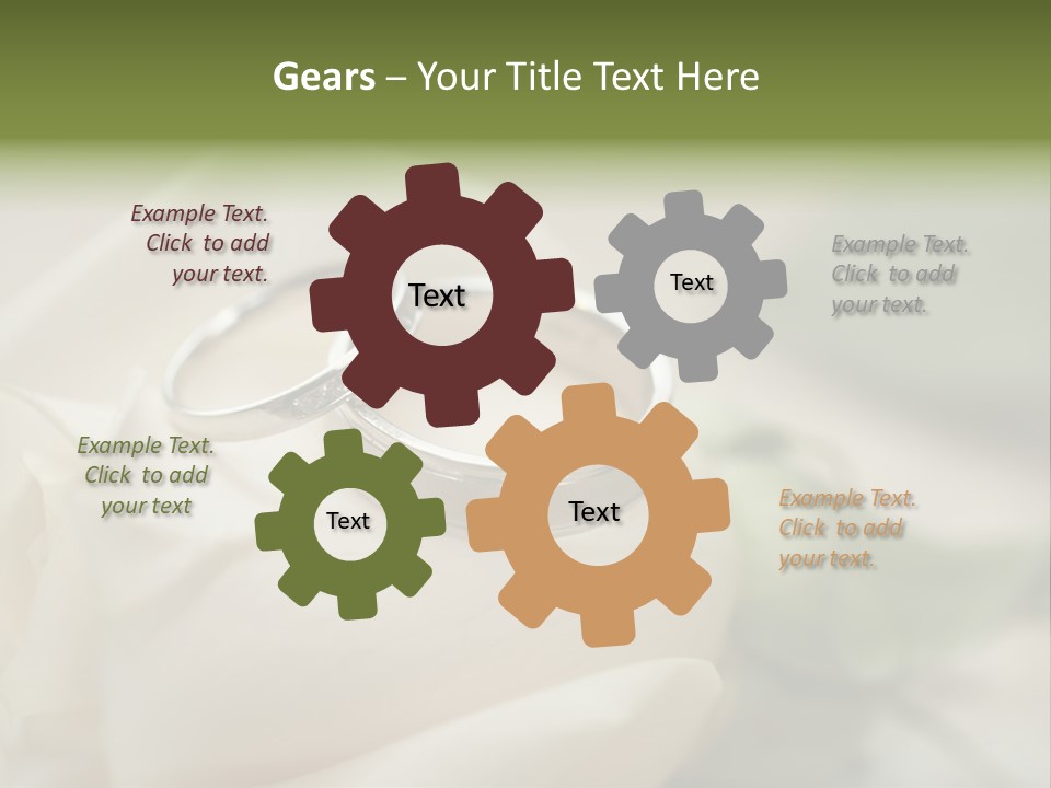 Rose Round Fingers PowerPoint Template