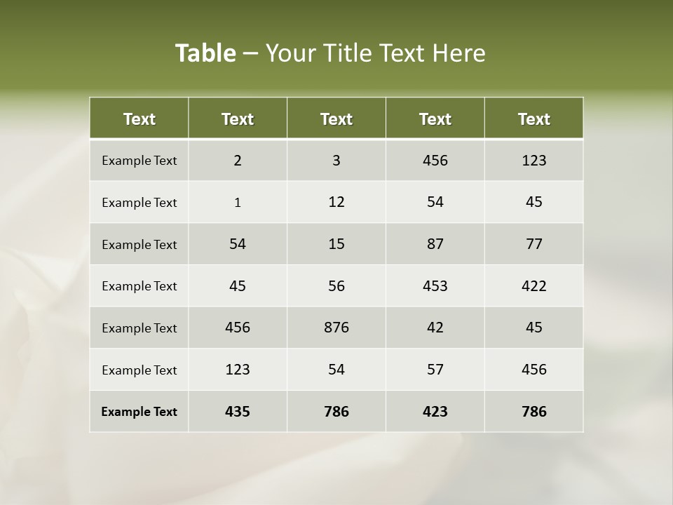 Rose Round Fingers PowerPoint Template