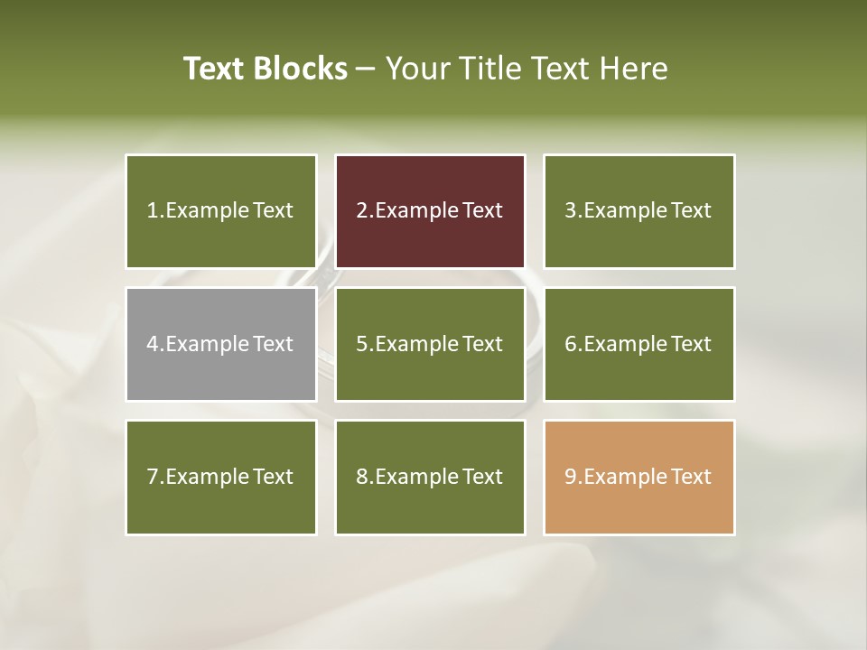 Rose Round Fingers PowerPoint Template