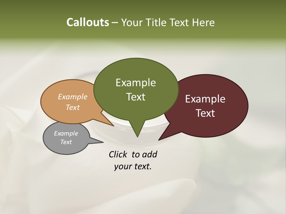 Rose Round Fingers PowerPoint Template