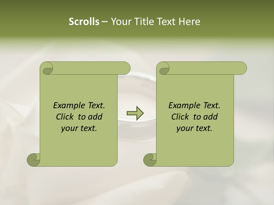 Rose Round Fingers PowerPoint Template